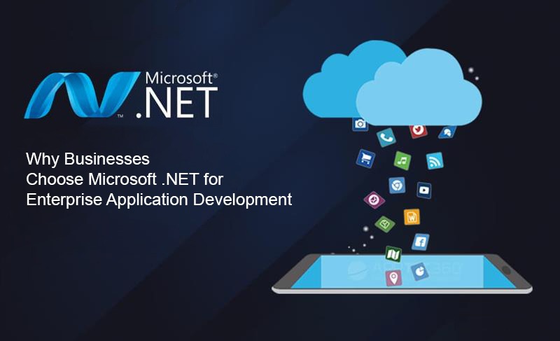 Image illustrating reasons businesses choose Microsoft .NET for enterprise application development and software solutions.